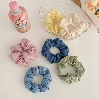 Dây cột tóc vải nhúng phong cách hàn quốc màu pastel xinh xắn
