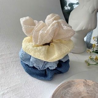 Dây cột tóc vải nhúng phong cách hàn quốc màu pastel xinh xắn