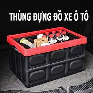 THÙNG NHỰA ĐỰNG ĐỒ GẤP GỌN CHO XE HƠI 30X43X23CM