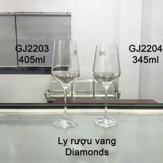 BỘ 6 LY THUỶ TINH UỐNG RƯỢU VANG DIAMONDS GJ2204