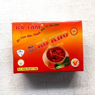 Bột Thơm Bột Gia Vị Nấu Bò Kho ( Sườn Kho ) Bà Tám ( Ông Tám Chà ) gói 10g hộp 50 gói