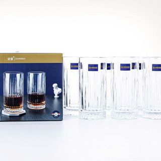 BỘ 6 LY THUỶ TINH SỌC NGẤN 280ml DIAMONDS DM327
