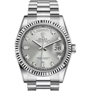 ĐỒNG HỒ NAM CAO CẤP ROLXE DAY DATE MÁY CƠ FREESTYLE MÀU BẠC
