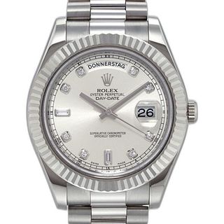 ĐỒNG HỒ NAM CAO CẤP ROLXE DAY DATE MÁY CƠ FREESTYLE MÀU BẠC