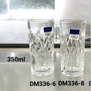 BỘ 6 LY THUỶ TINH ỐNG KIỂU 350ml DIAMONDS DM336