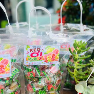 🍬 KẸO ỔI MUỐI ỚT – CHUA NGỌT CAY NHẸ, ĂN LÀ MÊ 500g🍬
