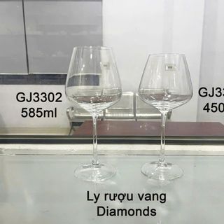 BỘ 6 LY THUỶ TINH UỐNG RƯỢU VANG DIAMONDS GJ3303