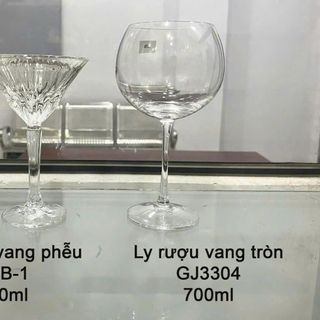BỘ 6 LY THUỶ TINH UỐNG RƯỢU VANG PHỄU GJB-1
