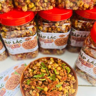 BẮP LẮC KHÔ BÒ – GIÒN RỤM ĐẬM VỊ, ĂN LÀ GHIỀN 500g