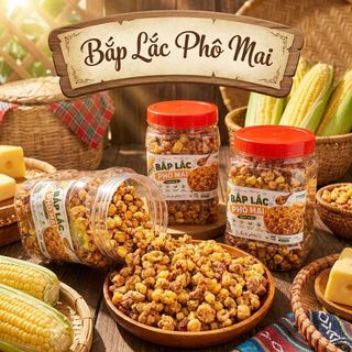 🌽 BẮP LẮC PHÔ MAI – GIÒN RỤM THƠM BÉO, ĂN LÀ KHÓ DỪNG 500g