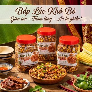BẮP LẮC KHÔ BÒ – GIÒN RỤM ĐẬM VỊ, ĂN LÀ GHIỀN 500g