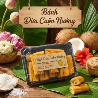 BÁNH DỪA CUỘN NƯỚNG, THƠM MÙI DỪA, DẺO MỀM TỪNG LỚP ~420G