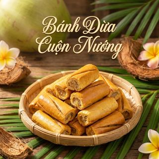 BÁNH DỪA CUỘN NƯỚNG, THƠM MÙI DỪA, DẺO MỀM TỪNG LỚP ~420G