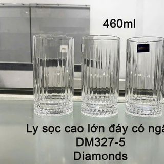 BỘ 6 LY THUỶ TINH SỌC NGẤN 460ML DIAMONDS DM327-5 (T8)