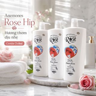 Sữa Tắm Dê Hoa Hồng Rose Full Vat