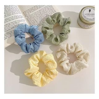 Dây cột tóc vải nhúng phong cách hàn quốc màu pastel xinh xắn