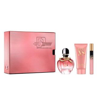 Gift Set =Rabanne Pure XS For Her 3pcs ( EDP 80ml & EDP 10ml & Body Lotion 100ml )