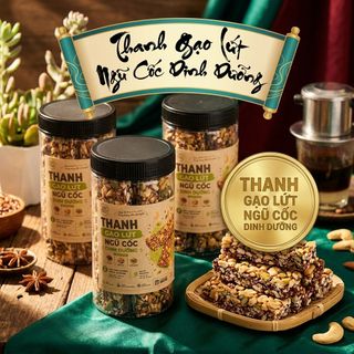 🌾 THANH GẠO LỨT NGŨ CỐC DINH DƯỠNG – GIÒN THƠM, ĂN LÀ THÍCH 350g