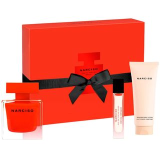 Gift Set Narciso Rodriguez Narciso Rouge 3pcs ( EDP 90ml & EDP 10ml & BodyLotion Dưỡng Da 75ml )