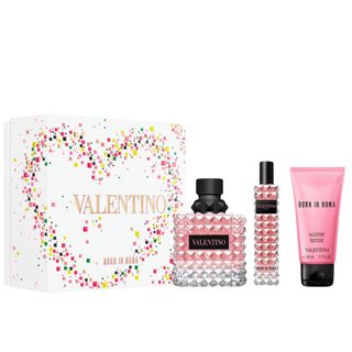 Gift Set Valentino Donna Born In Roma EDP 3pcs (EDP 100ml & EDP 15ml & Body Lotion 50ml)