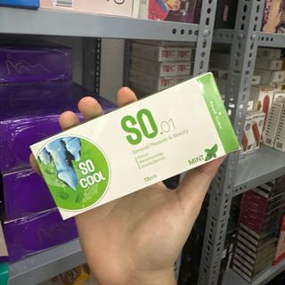 bao cao su SO bạc hà - hộp 12 cái