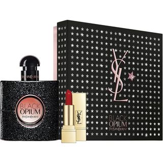 Gift Set Yves Saint Laurent Black Opium 2pcs ( EDP 50ml & Son môi 1,6g )