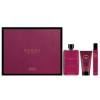 Gift Set GUCCI Guilty Absolute Pour Femme ( EDP 90ml & Body Lotion 50ml & EDP 7.4ml )