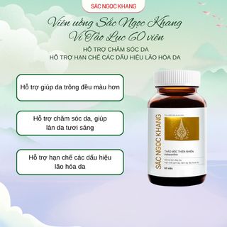 Viên Uống Sắc Ngọc Khang Vi Tảo Lục [Hộp 60 viên]