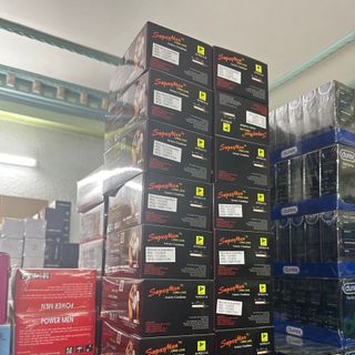 bao cao su super men - gân,gai,bạc hà- hộp 10 cái