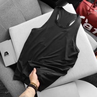 Ba lỗ nam trơn chất thun poly đồ thể thao