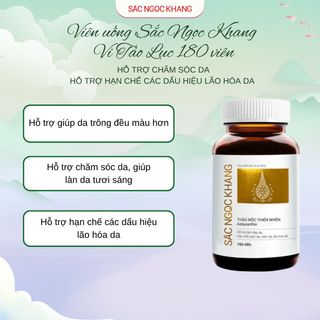 Viên Uống Sắc Ngọc Khang Vi Tảo Lục [Hộp 180 viên]