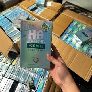 bao cao su HA - hộp 100 cái - nhiều gel