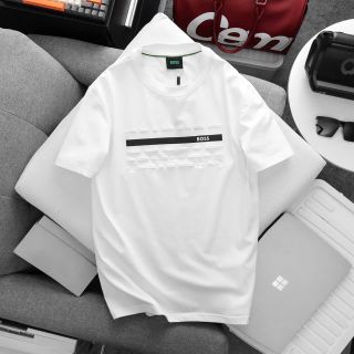 T-Shirt Boss nam in dập nổi. Chất cotton 4c mềm mịn, logo in lụa kết hợp hoạ tiết dập nổi.