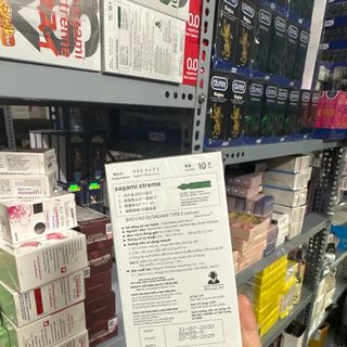 bao cao su sagami xtreme xanh hộp 10 cái