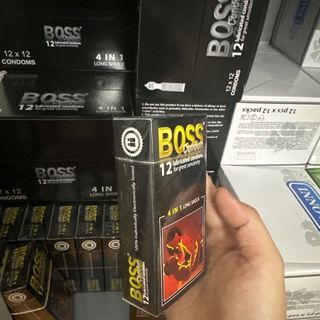 bao cao su Boss 4in1 - hộp 12 cái.