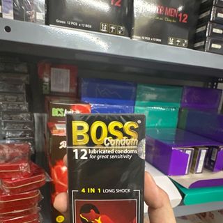 bao cao su Boss 4in1 - hộp 12 cái.