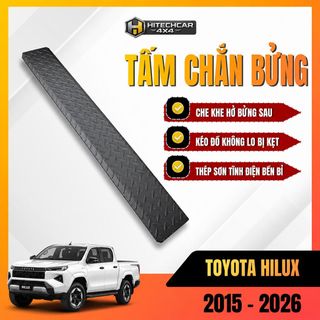 Tấm Chắn Bửng Toyota Hilux 2015-2026 HitechCar4X4 Thép Sơn Tĩnh Điện Bền Bỉ Che Khe Hở Chống Rơi Đồ