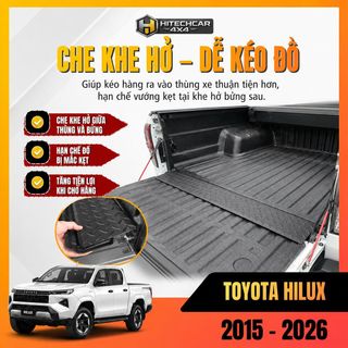 Tấm Chắn Bửng Toyota Hilux 2015-2026 HitechCar4X4 Thép Sơn Tĩnh Điện Bền Bỉ Che Khe Hở Chống Rơi Đồ