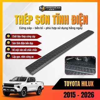 Tấm Chắn Bửng Toyota Hilux 2015-2026 HitechCar4X4 Thép Sơn Tĩnh Điện Bền Bỉ Che Khe Hở Chống Rơi Đồ