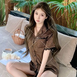 Set bộ lụa da báo