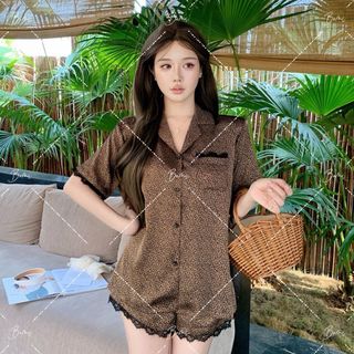 Set bộ lụa da báo