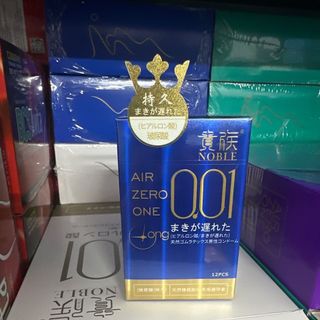bao cao su 0.01 Air Zero One - siêu mỏng - nhiều thuốc kéo dài- hộp 12 cái