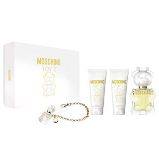 Gift Set Moschino Toy 2 4pcs (100ml & Body Lotion 100ml & Shower Gel 100ml & Móc khoá hình gấu )