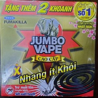[1 HỘP LE] Nhang trừ muỗi jumbo hộp 10 khoanh mạnh gấp 3 lần tặng kèm 2 khoanh- Jumbo