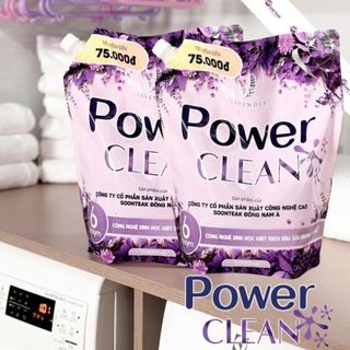 NƯỚC GIẶT XẢ 2IN1 POWER CLEAN TÚI 3L HƯƠNG LAVENDER (T4)
