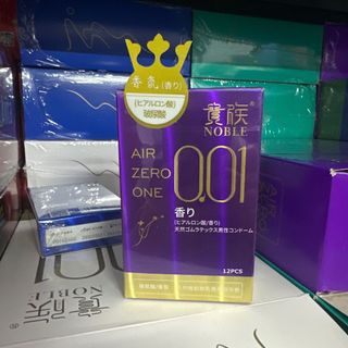 bao cao su 0.01 Air Zero One - siêu mỏng - hương thơm - hộp 12 cái