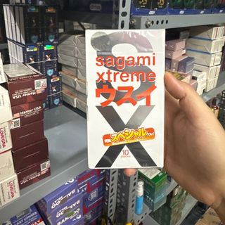 bao cao su sagami xtreme cam - hộp 10 cái.