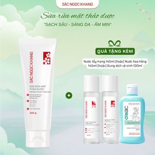 Sữa Rửa Mặt Thảo Dược [300G] - Sắc Ngọc Khang KÈM QUÀ TẶNG