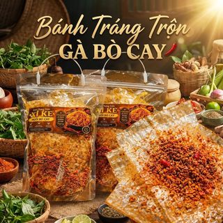 🌶️ BÁNH TRÁNG TRỘN XÍ KÊ MUỐI BÒ CAY – CÀNG ĂN CÀNG CUỐN 500g