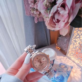 ĐỒNG HỒ NAM NỮ CAO CẤP ROLXE DATE JUST MÁY PIN NIỀNG KHÍA